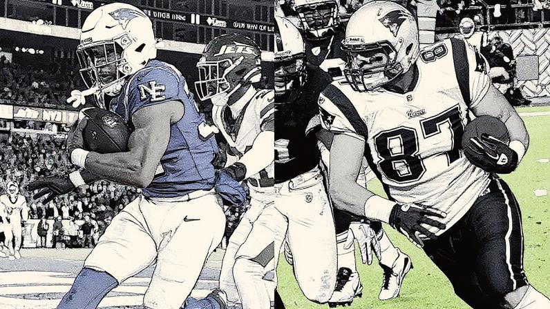 TreVeyon Henderson soma três touchdowns na vitória sobre Jets e iguala marca de Gronkowski